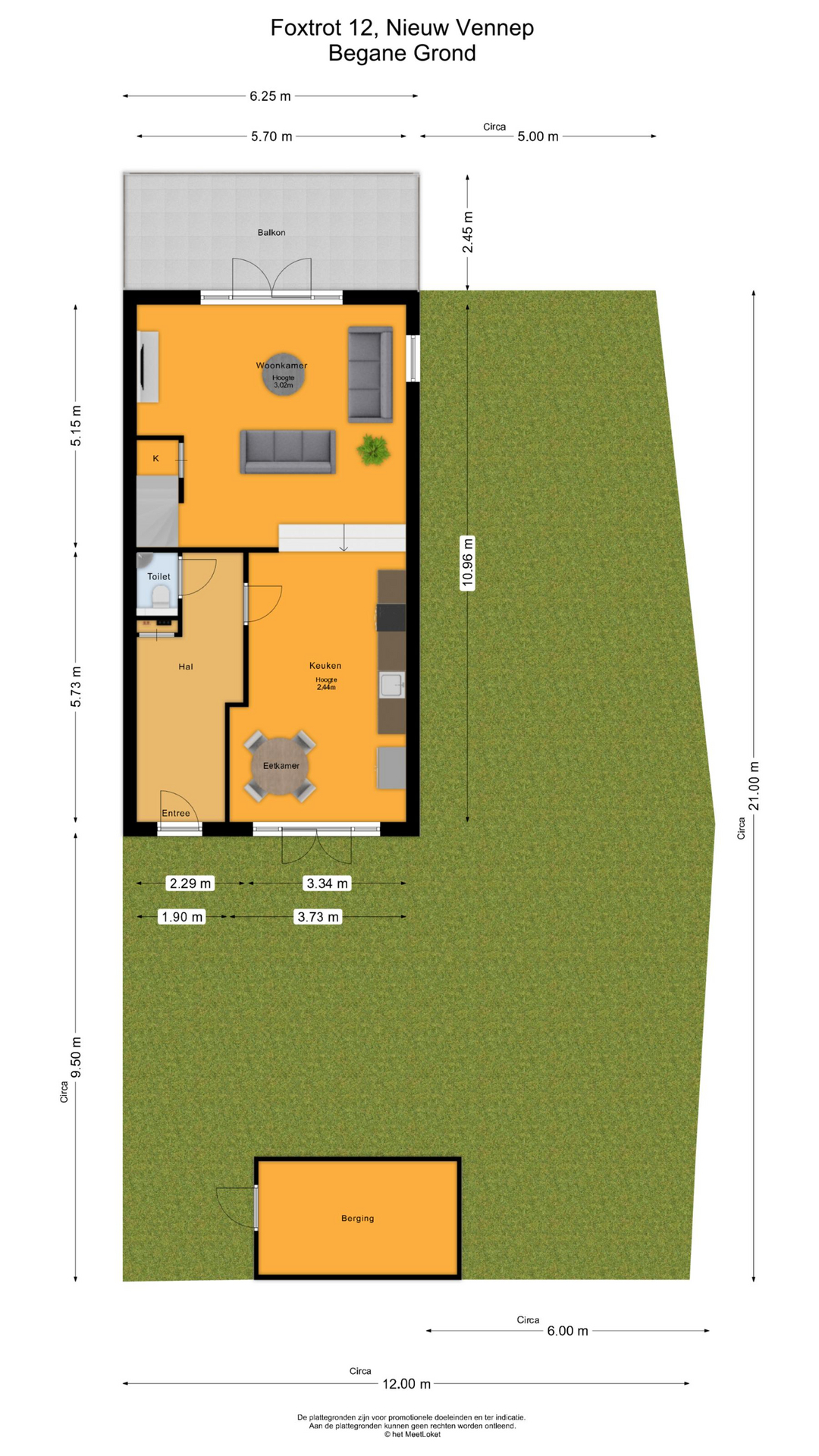Foxtrot 12 , 2152 SR Nieuw-vennep map